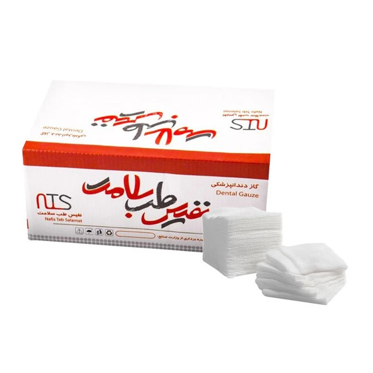 گاز پنبه‌ای ۵*۵ نفیس طب مدل ساده (غیراستریل)